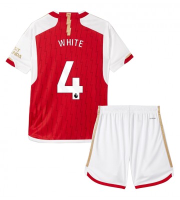 Arsenal Ben White #4 Hemmakläder Barn 2023-24 Kortärmad (+ Korta byxor)